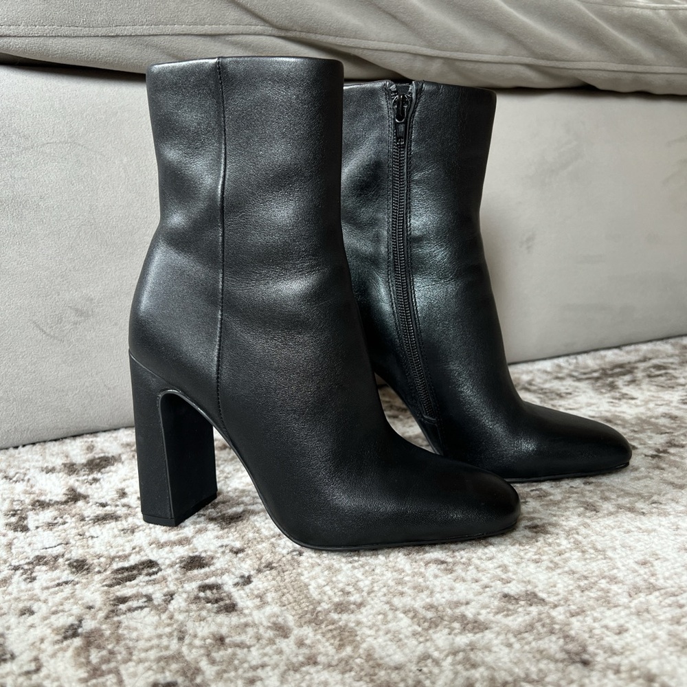 Steve Madden Black Ankle Booties